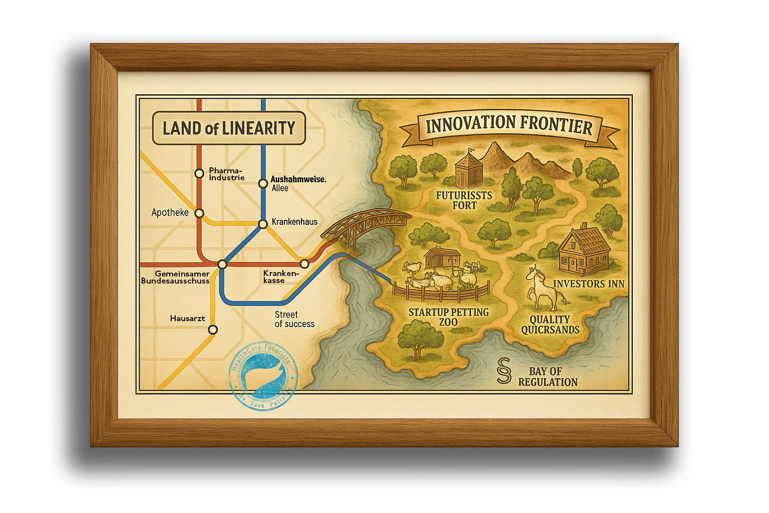 Innovation Journey Map - Bridge between traditional business and innovation frontier